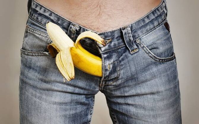 Duży kutas na przykład banana